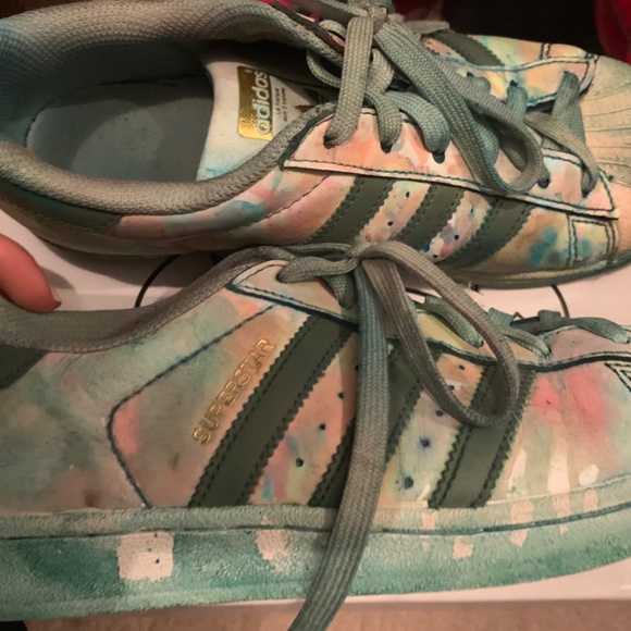Adidas superstar tie died shoes - Picture 2 of 3